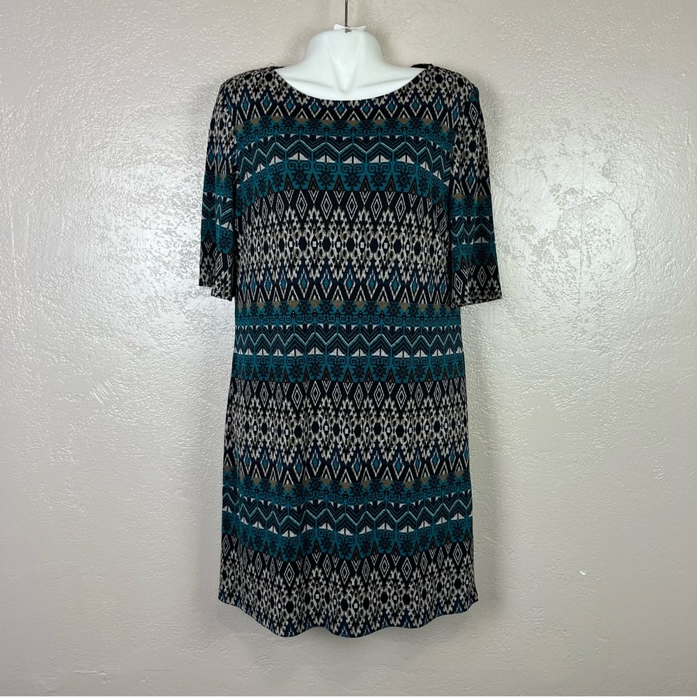 Chosse 5 Ítems For $30 Perception women 3/4‎ sleeve multicolor midi dress large